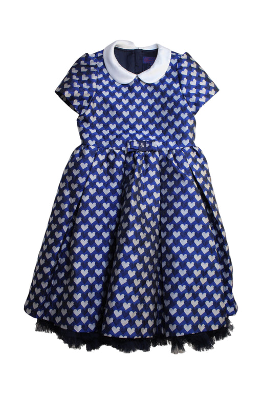A Blue Short Sleeve Dresses from Nicholas & Bears in size 8Y for girl. (Front View)