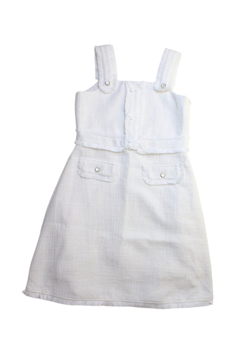 A White Overall Dresses from Nicholas & Bears in size 8Y for girl. (Front View)