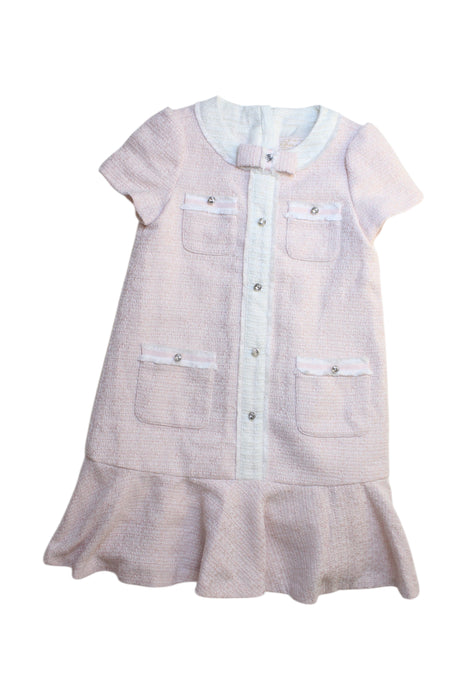 A Pink Short Sleeve Dresses from Nicholas & Bears in size 8Y for girl. (Front View)