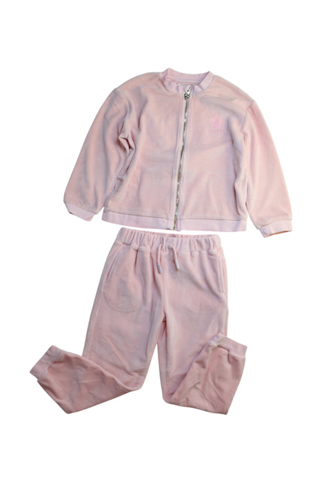 A Pink Pants Sets from Guess in size 5T for girl. (Front View)