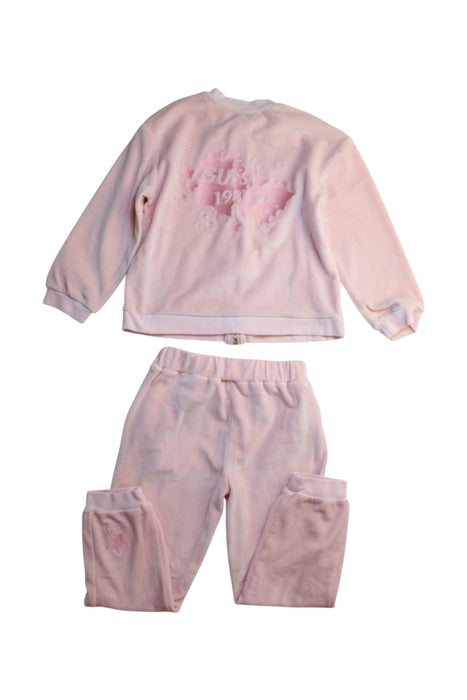 A Pink Pants Sets from Guess in size 5T for girl. (Back View)
