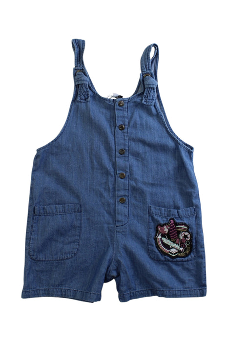 A Blue Overall Shorts from Little Marc Jacobs in size 2T for girl. (Front View)