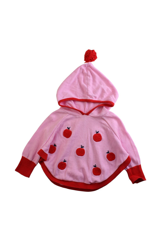 A Pink Hooded Sweatshirts from Seed in size 5T for girl. (Front View)