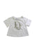 A White Short Sleeve T Shirts from Dior Kids in size 6-12M for girl. (Front View)