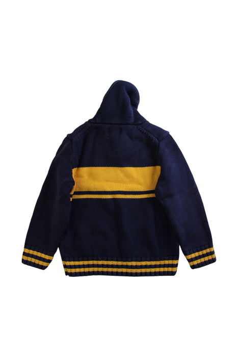 A Navy Hooded Sweatshirts from Polo Ralph Lauren in size 4T for boy. (Back View)