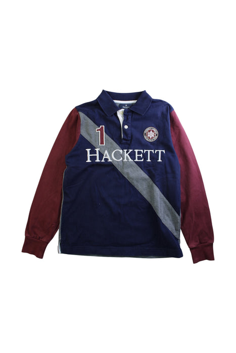 A Multicolour Long Sleeve Polos from Hackett in size 9Y for boy. (Front View)