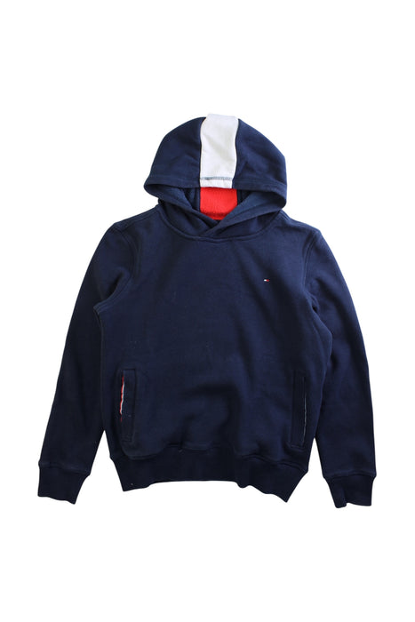 A Navy Hooded Sweatshirts from Tommy Hilfiger in size 10Y for boy. (Front View)