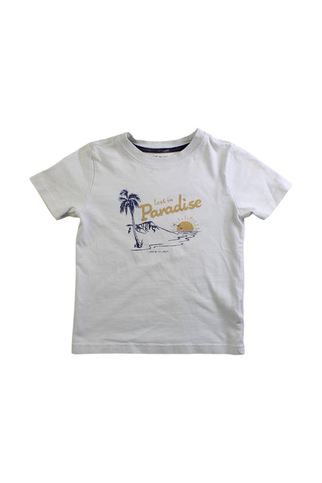 A White Short Sleeve T Shirts from Janie & Jack in size 3T for boy. (Front View)