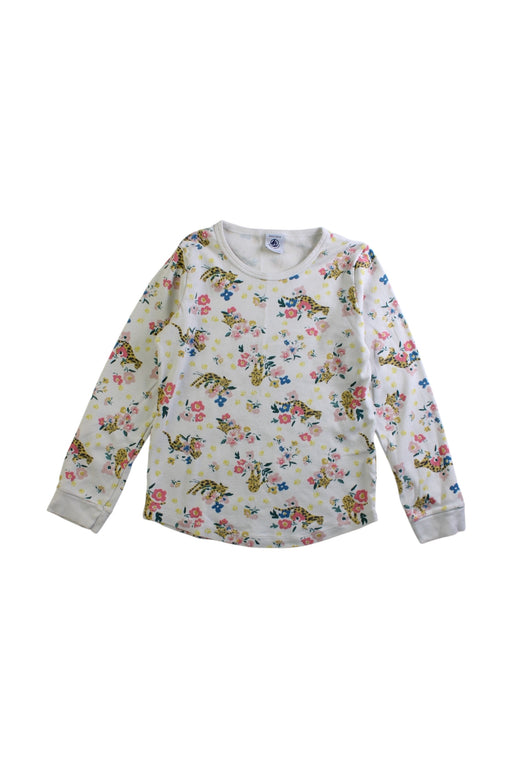 A Multicolour Long Sleeve Tops from Petit Bateau in size 6T for girl. (Front View)