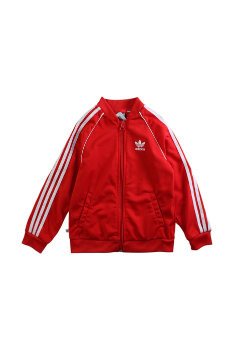 A Red Lightweight Jackets from Adidas in size 2T for neutral. (Front View)