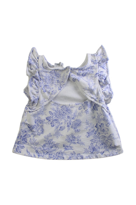 A Blue Sleeveless Tops from Janie & Jack in size 6T for girl. (Back View)