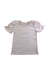 A Ivory Short Sleeve Tops from Seed in size 6T for girl. (Front View)
