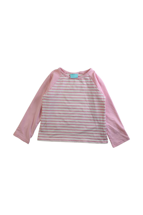 A Pink Rash Guards from Melissa Odabash in size 4T for girl. (Front View)