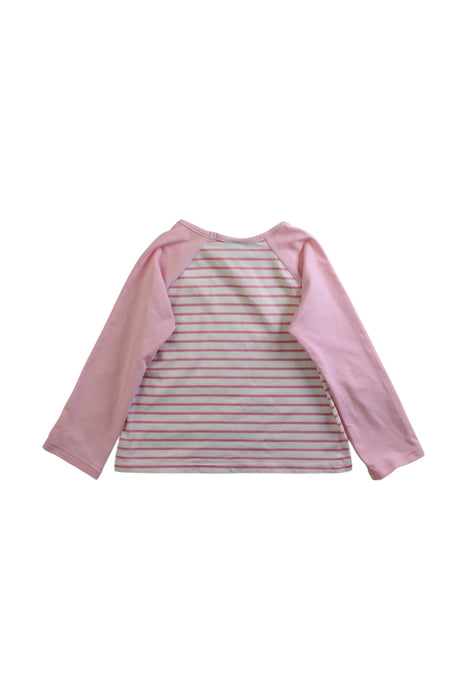 A Pink Rash Guards from Melissa Odabash in size 4T for girl. (Back View)