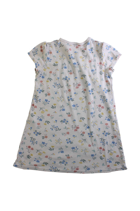 A Multicolour Short Sleeve Dresses from Petit Bateau in size 6T for girl. (Back View)