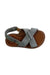 A Grey Sandals from Pom d’Api in size 12-18M for boy. (Front View)