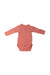 A Pink Long Sleeve Bodysuits from Petit Bateau in size 0-3M for girl. (Back View)