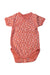 A Peach Short Sleeve Bodysuits from Petit Bateau in size 0-3M for girl. (Front View)