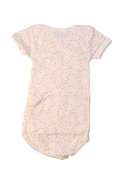 A White Short Sleeve Bodysuits from Petit Bateau in size 6-12M for girl. (Back View)