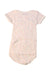 A White Short Sleeve Bodysuits from Petit Bateau in size 6-12M for girl. (Back View)