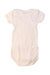 A White Short Sleeve Bodysuits from Petit Bateau in size 6-12M for girl. (Back View)