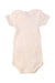 A White Short Sleeve Bodysuits from Petit Bateau in size 6-12M for girl. (Back View)