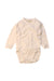 A Ivory Long Sleeve Bodysuits from Nature Baby in size 0-3M for girl. (Front View)