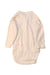 A Ivory Long Sleeve Bodysuits from Nature Baby in size 0-3M for girl. (Back View)