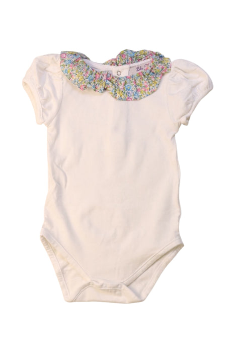 A White Short Sleeve Bodysuits from Lily Rose in size 12-18M for girl. (Front View)