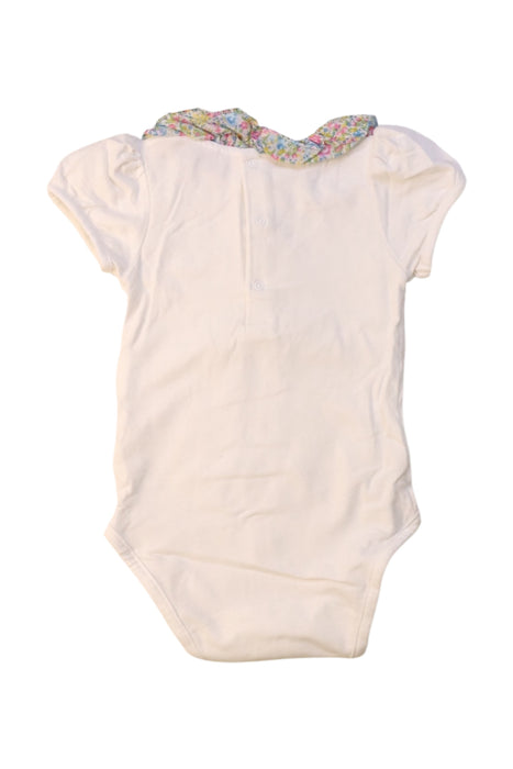A White Short Sleeve Bodysuits from Lily Rose in size 12-18M for girl. (Back View)