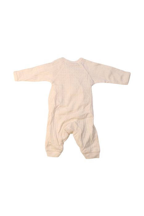 A White Long Sleeve Bodysuits from Nature Baby in size Newborn for neutral. (Back View)