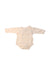 A Ivory Long Sleeve Bodysuits from Nature Baby in size Newborn for girl. (Back View)