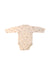 A Beige Long Sleeve Bodysuits from Nature Baby in size 0-3M for girl. (Front View)