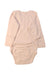 A Peach Long Sleeve Bodysuits from Nature Baby in size 6-12M for girl. (Back View)