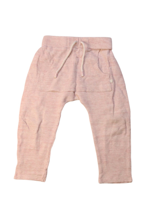 A Peach Sweatpants from Wilson & Frenchy in size 12-18M for girl. (Front View)