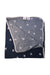 A Navy Blankets from L'il Fraser Collection in size O/S for boy. (Back View)