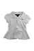 A White Short Sleeve Polos from Polo Ralph Lauren in size 4T for girl. (Front View)