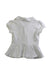 A White Short Sleeve Polos from Polo Ralph Lauren in size 4T for girl. (Back View)