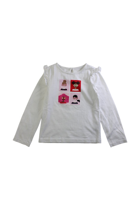 A Multicolour Long Sleeve Tops from Janie & Jack in size 4T for girl. (Front View)
