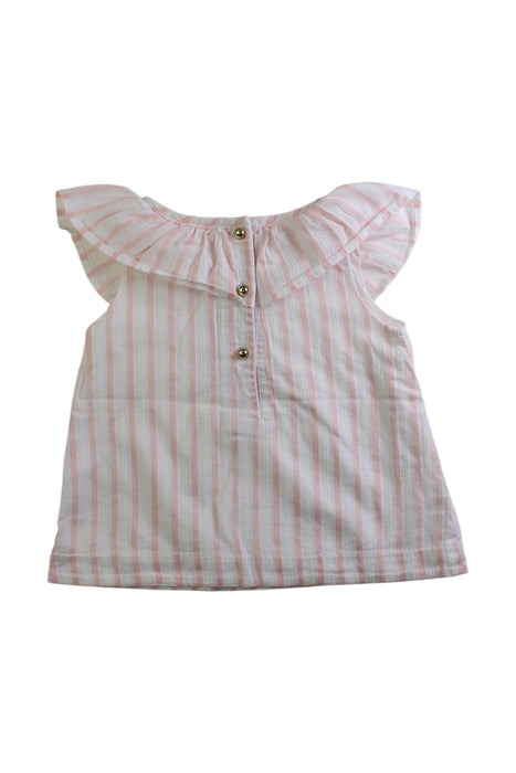 A Pink Sleeveless Tops from Janie & Jack in size 2T for girl. (Back View)