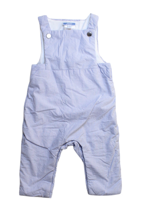 A Blue Long Overalls from Jacadi in size 6-12M for boy. (Front View)