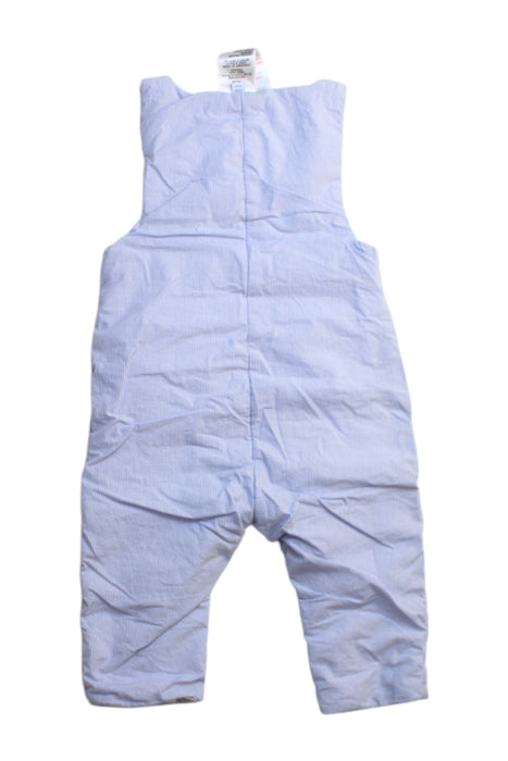 A Blue Long Overalls from Jacadi in size 6-12M for boy. (Back View)
