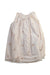 A Ivory Sleeveless Dresses from Velveteen in size 4T for girl. (Back View)