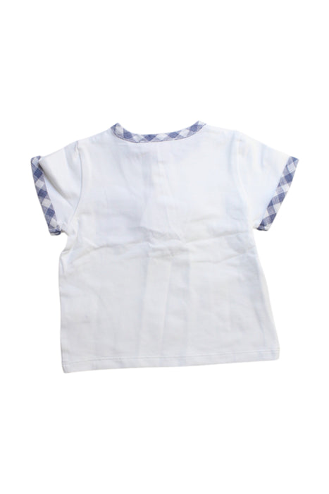 A White Short Sleeve Shirts from Purete du... Bebe in size 6-12M for boy. (Back View)