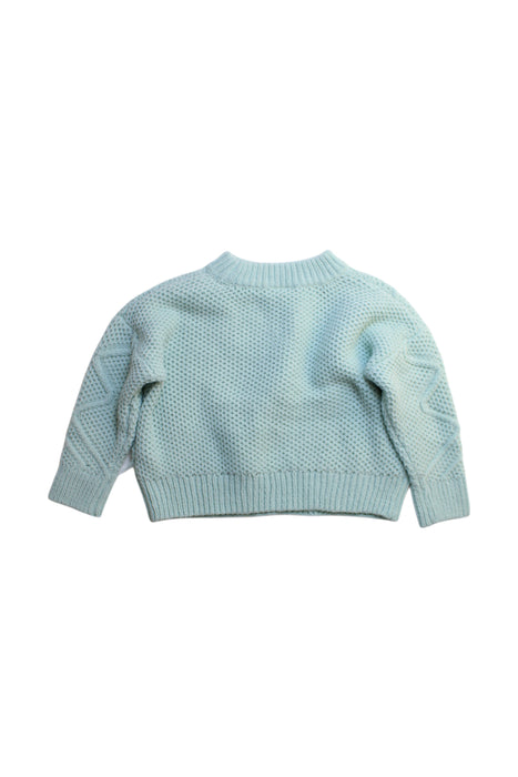 A Blue Knit Sweaters from Seed in size 3T for girl. (Back View)