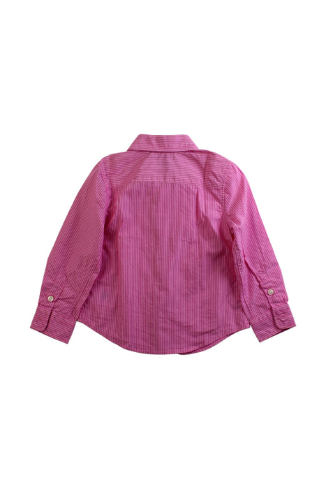 A Pink Long Sleeve Shirts from Polo Ralph Lauren in size 2T for girl. (Back View)