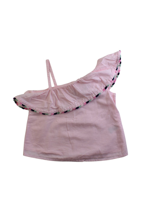 A Pink Sleeveless Tops from Janie & Jack in size 18-24M for girl. (Front View)