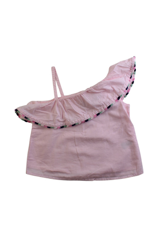 A Pink Sleeveless Tops from Janie & Jack in size 18-24M for girl. (Front View)