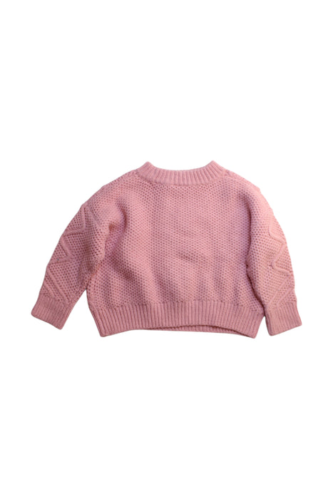 A Pink Knit Sweaters from Seed in size 4T for girl. (Back View)