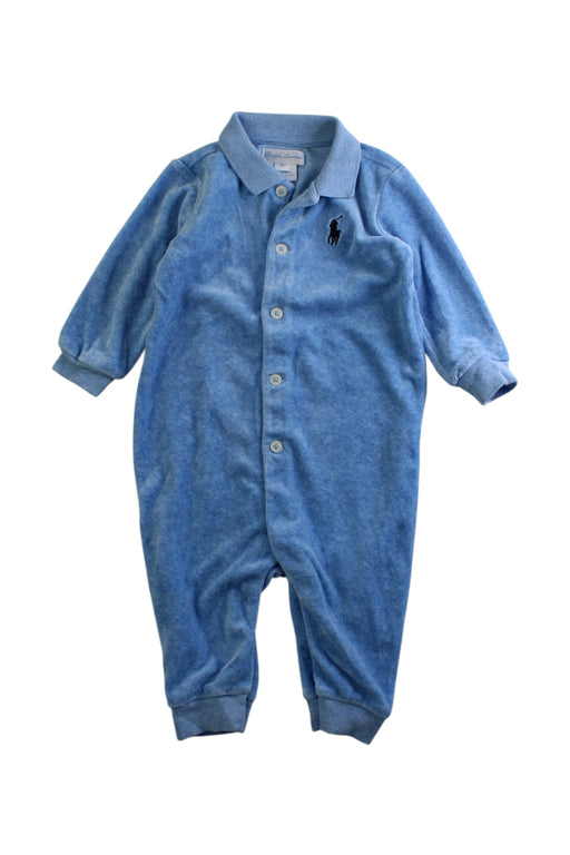 A Blue Onesies from Ralph Lauren in size 3-6M for boy. (Front View)